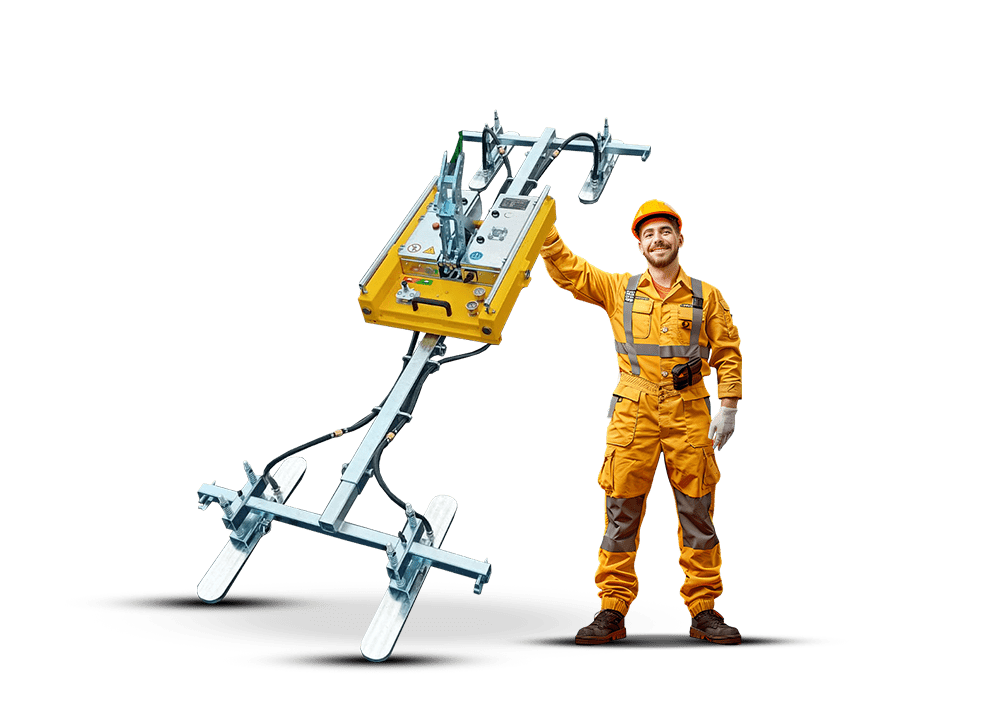 Sandwichpanelen hijsen met paneelzuiger